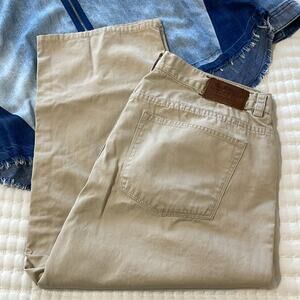 Lauren Ralph Lauren Khaki 5-Pocket Capri Pants 21" Inseam Size 12